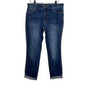 KUT From The Kloth Catherine Fab Ab Boyfriend High Rise Jeans Size 6